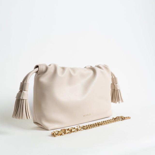 Vicolo-Borsa Tassel Small - mandorla
