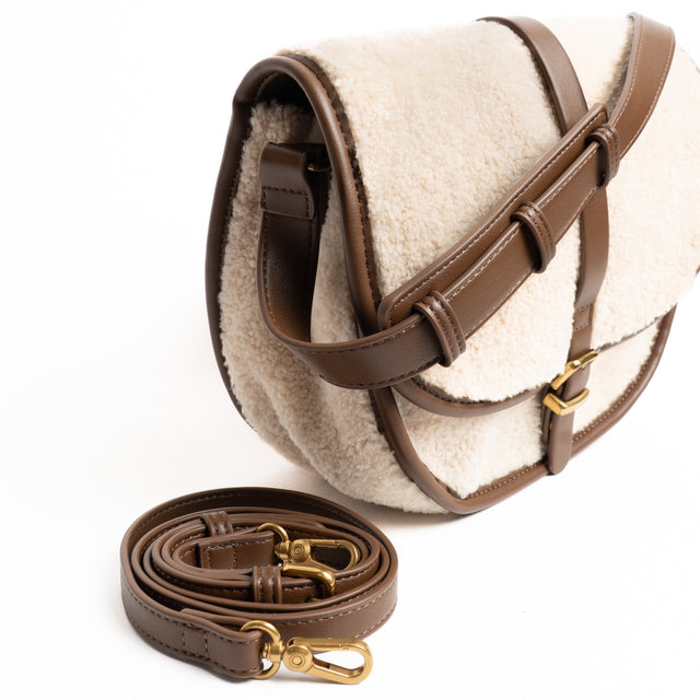 Vicolo-Borsa Winnie Hobo - burro/moro