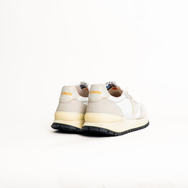 Victoria-Sneakers effetto camoscio - latte/taupe