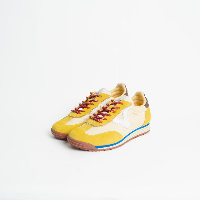 Victoria-Sneakers effetto camoscio - amarillo