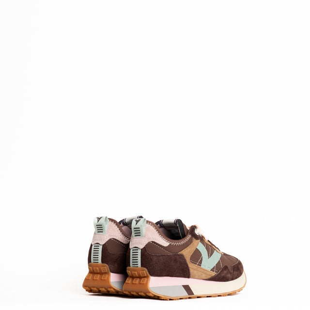 Victoria-Sneakers con doppio laccio - choco