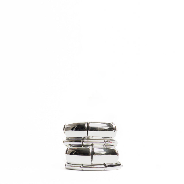 W by Whitemood-Set of 4 elastic bracelets - silver