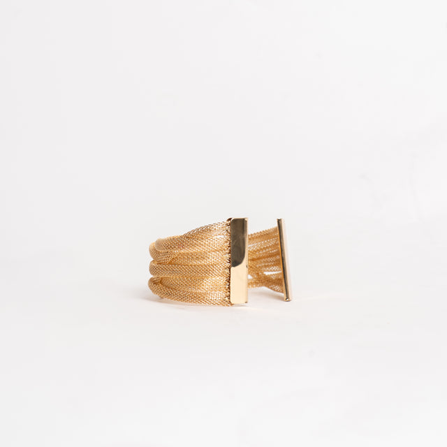 W by Whitemood-Bracciale a fasce intrecciate - gold