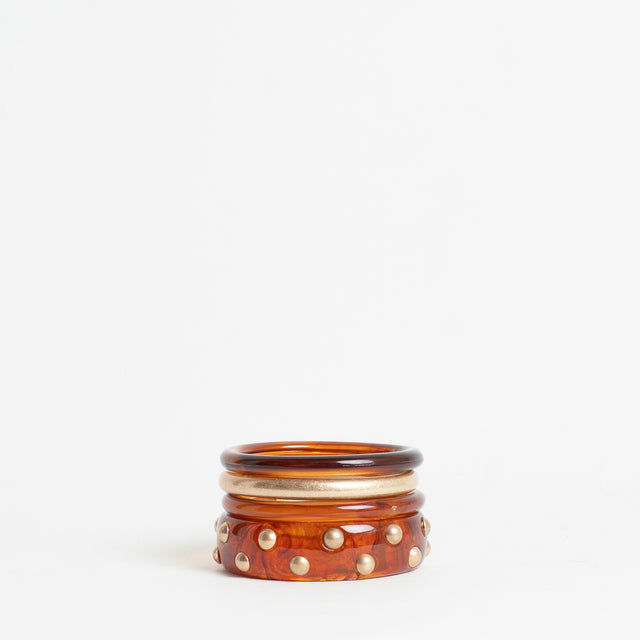 W by Whitemood-Set bracciali rigidi - ambra