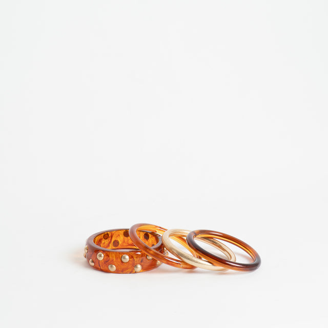 W by Whitemood-Set bracciali rigidi - ambra