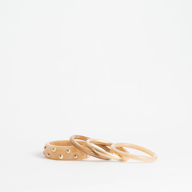 W by Whitemood-Set bracciali rigidi - naturale