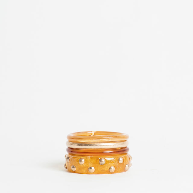 W by Whitemood-Set bracciali rigidi - miele