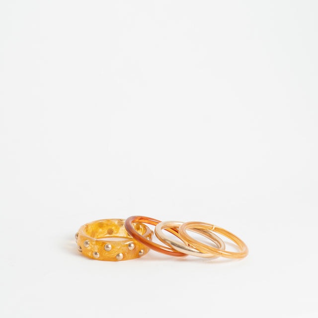 W by Whitemood-Set bracciali rigidi - miele