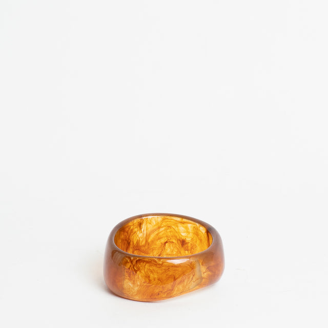 W by Whitemood-Bracciale rigido asimmetrico - ambra
