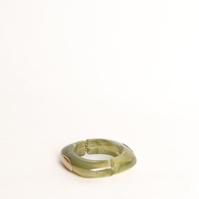 W by Whitemood-Bracciale rigido squadrato - Verde