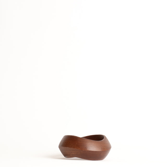 W by Whitemood-Bracciale in legno ondulato - brown
