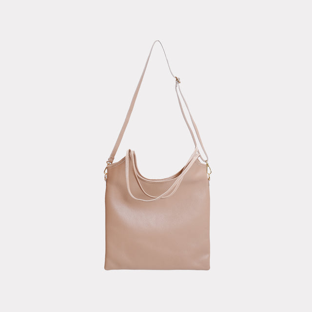 Bolso shopper de piel W by Whitemood - color arena