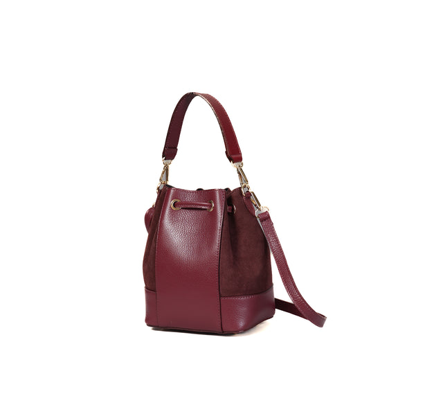 Bolso cubo con borlas W by Whitemood - Burdeos