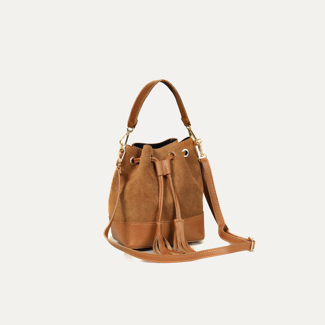 Bolso cubo con borlas de W by Whitemood - piel