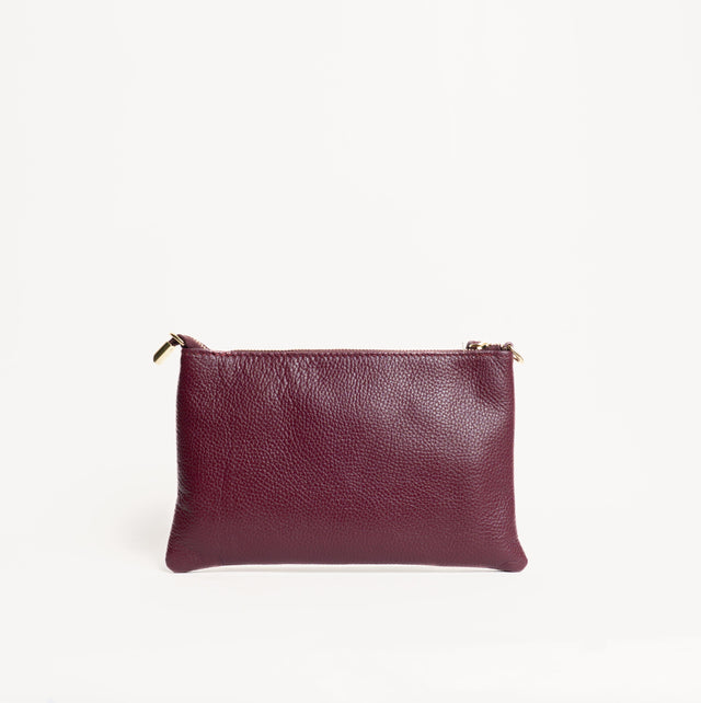 W by whitemood- Pochette con borchie - Bordeaux