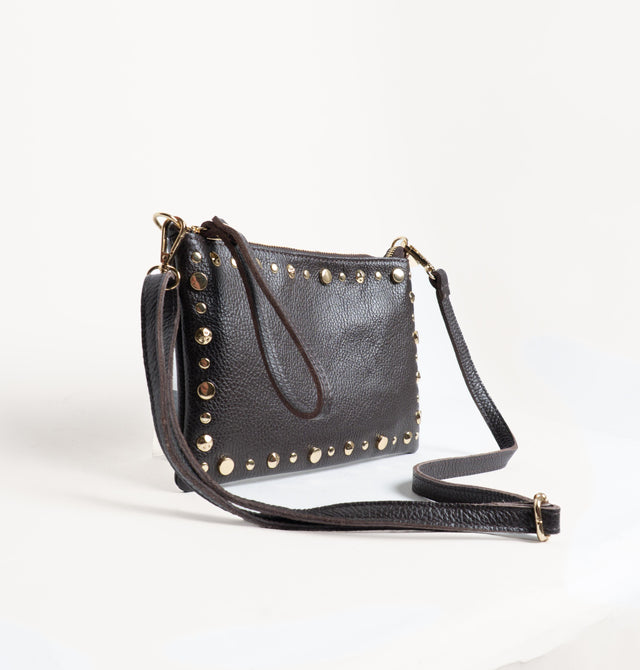 W by whitemood- Pochette con borchie - caffe'