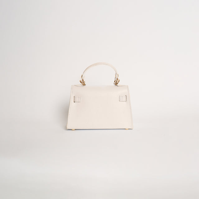 W by whitemood- Borsa mini bag a mano - gesso