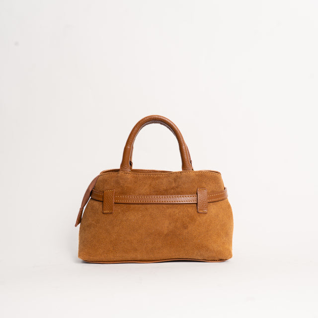 W by whitemood- Borsa a mano scamosciata - cuoio
