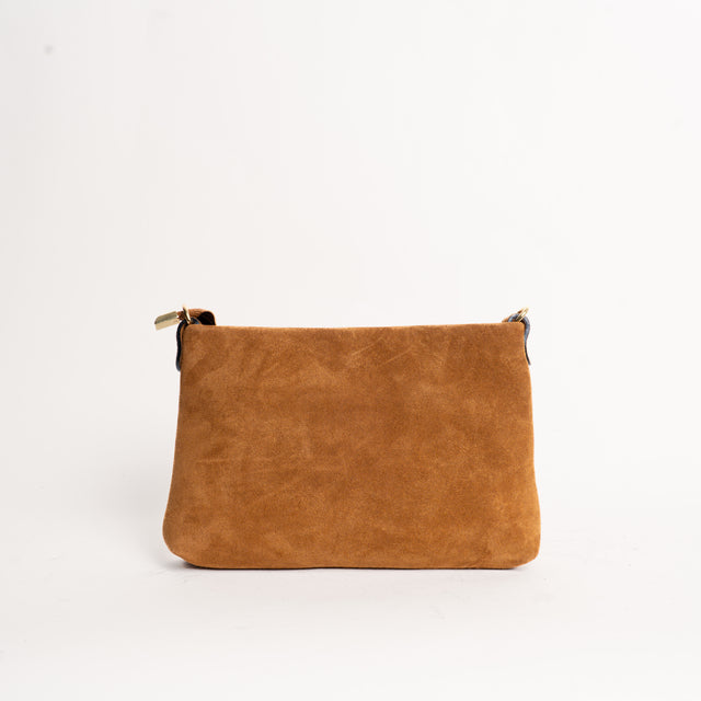 W by whitemood- Pochette scamosciata - cuoio