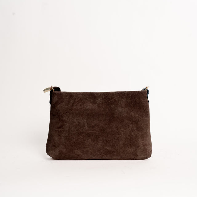 W by whitemood- Pochette scamosciata - moro