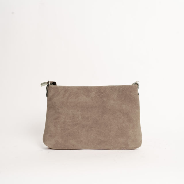 W by whitemood- Pochette scamosciata - taupe