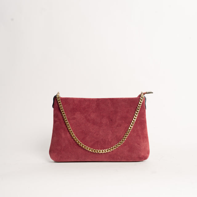 W by whitemood- Pochette scamosciata - vino