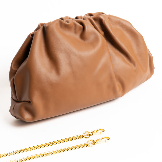 W by Whitemood-Maxi borsa clutch - cuoio