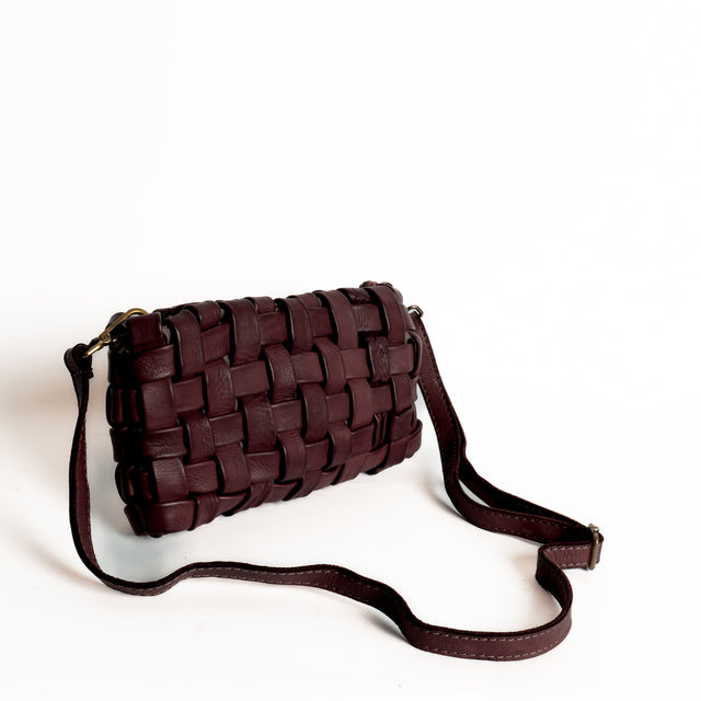 W by Whitemood-Pochette intrecciata - vino
