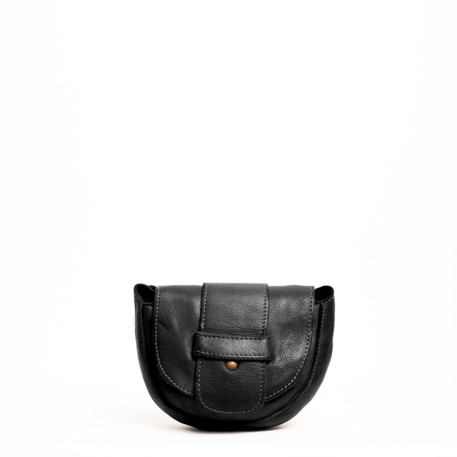W by Whitemood-Mini tolfina in pelle - nero