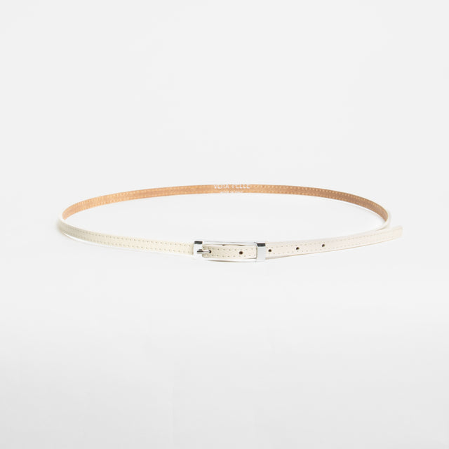 W by Whitemood-Cintura fina genuine leather - burro