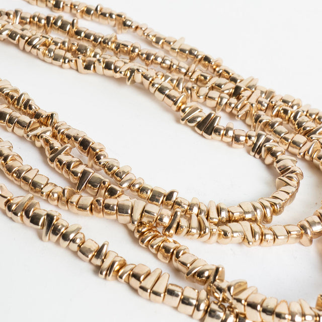 W by Whitemood-Collana multifilo pietre irregolari - gold