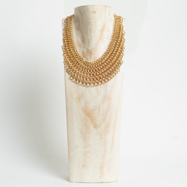 W by Whitemood-Collana tripla catena - gold