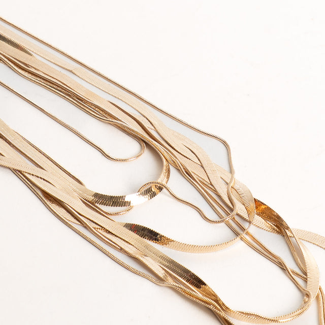 W by Whitemood-Collana multifilo fascia - gold