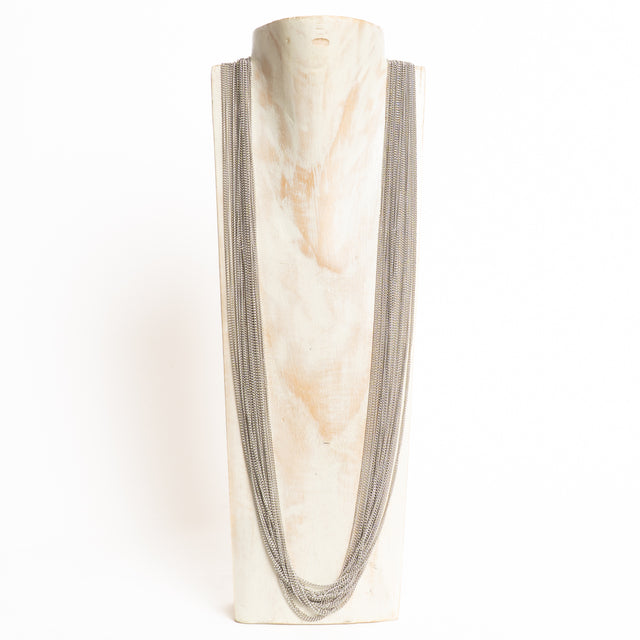 W by Whitemood-Collana multifilo - silver