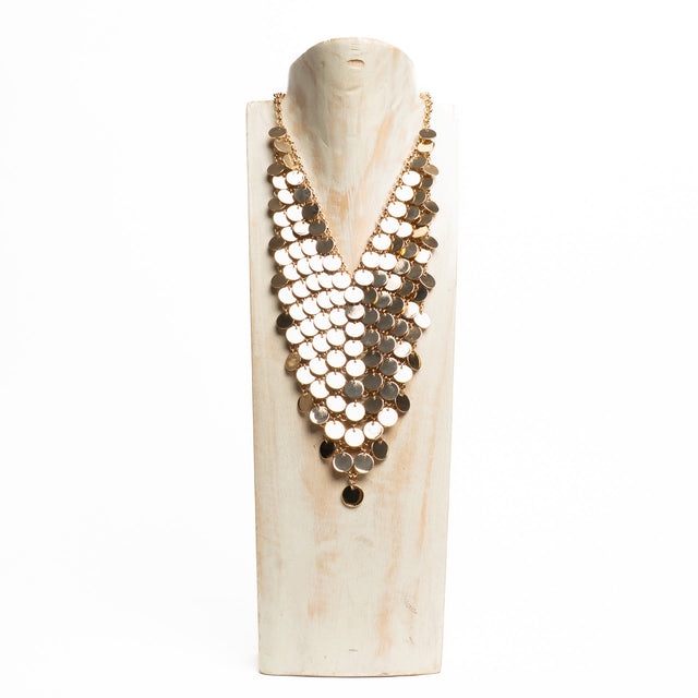 W by Whitemood-Collana cascata con paillettes - gold