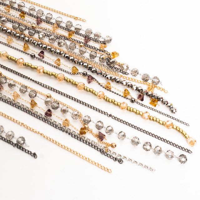 W by Whitemood-Collana a cascata multiperline - gold