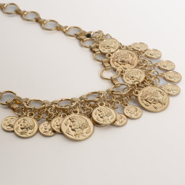 W by whitemood-Collana ad anelli con monete - gold