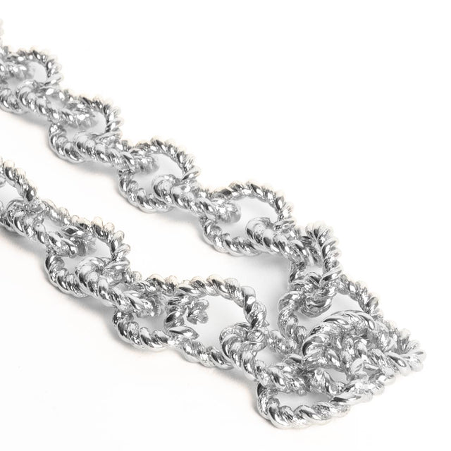 W by Whitemood-Collana catene intrecciate - silver