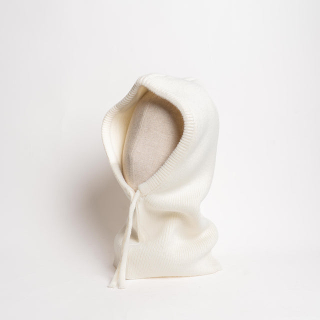 W by Whitemood-Balaclava misto lana - burro