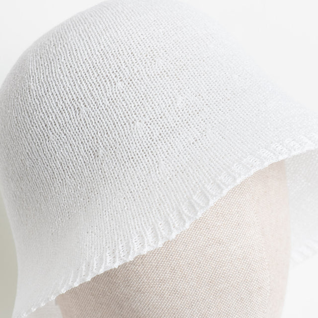 W by Whitemood- Bucket hat intrecciato - bianco