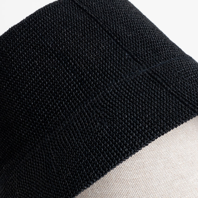 W by Whitemood-Bucket hat in rafia intrecciata - nero