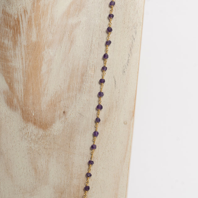 W by Whitemood-Collana in perline tormalina - ametista