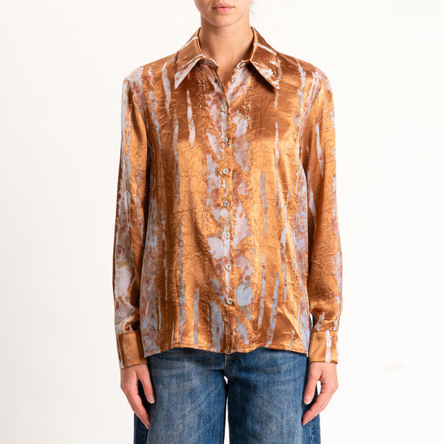 Wu'side-Camicia devorè - bronzo/menta