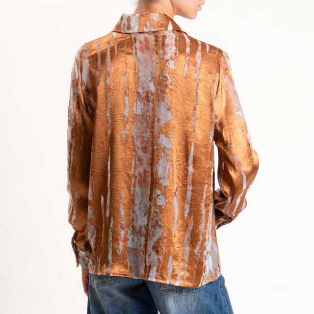 Wu'side-Camicia devorè - bronzo/menta