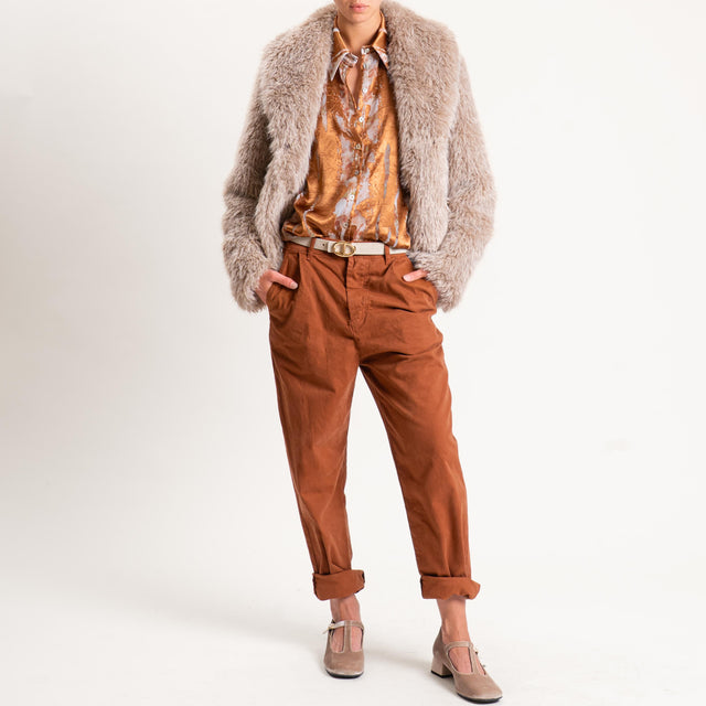 Wu'side-Camicia devorè - bronzo/menta