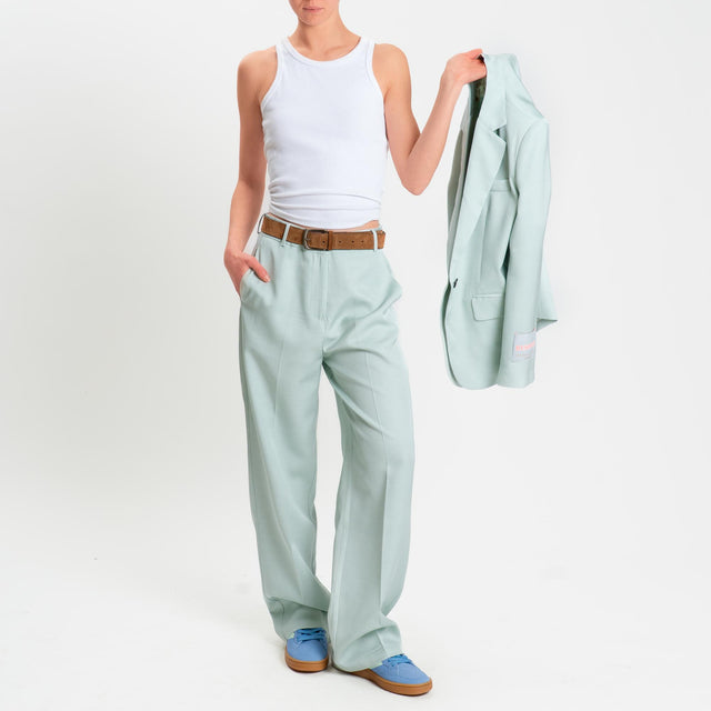 Wu'side-Pantalone misto tencel - polvere