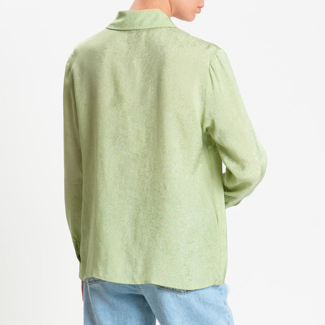 Wu'side-Camicia in viscosa - salvia