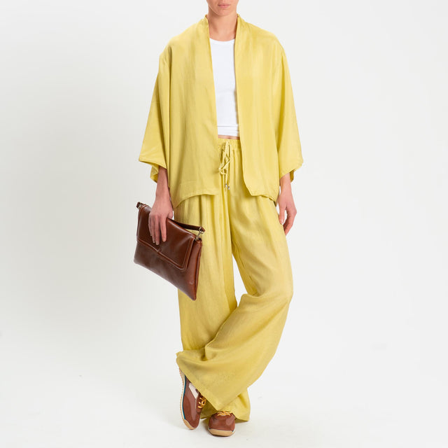 Wu'side-Kimono in viscosa - oro