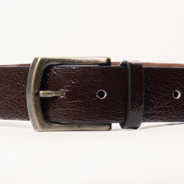 Zeroassoluto-Cintura genuine leather high quality - moro