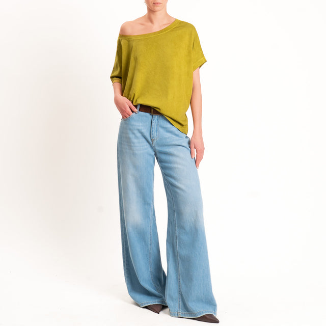 Zeroassoluto-T-shirt scatola in cotone - olio